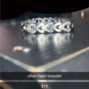 Silver Heart Bracelet